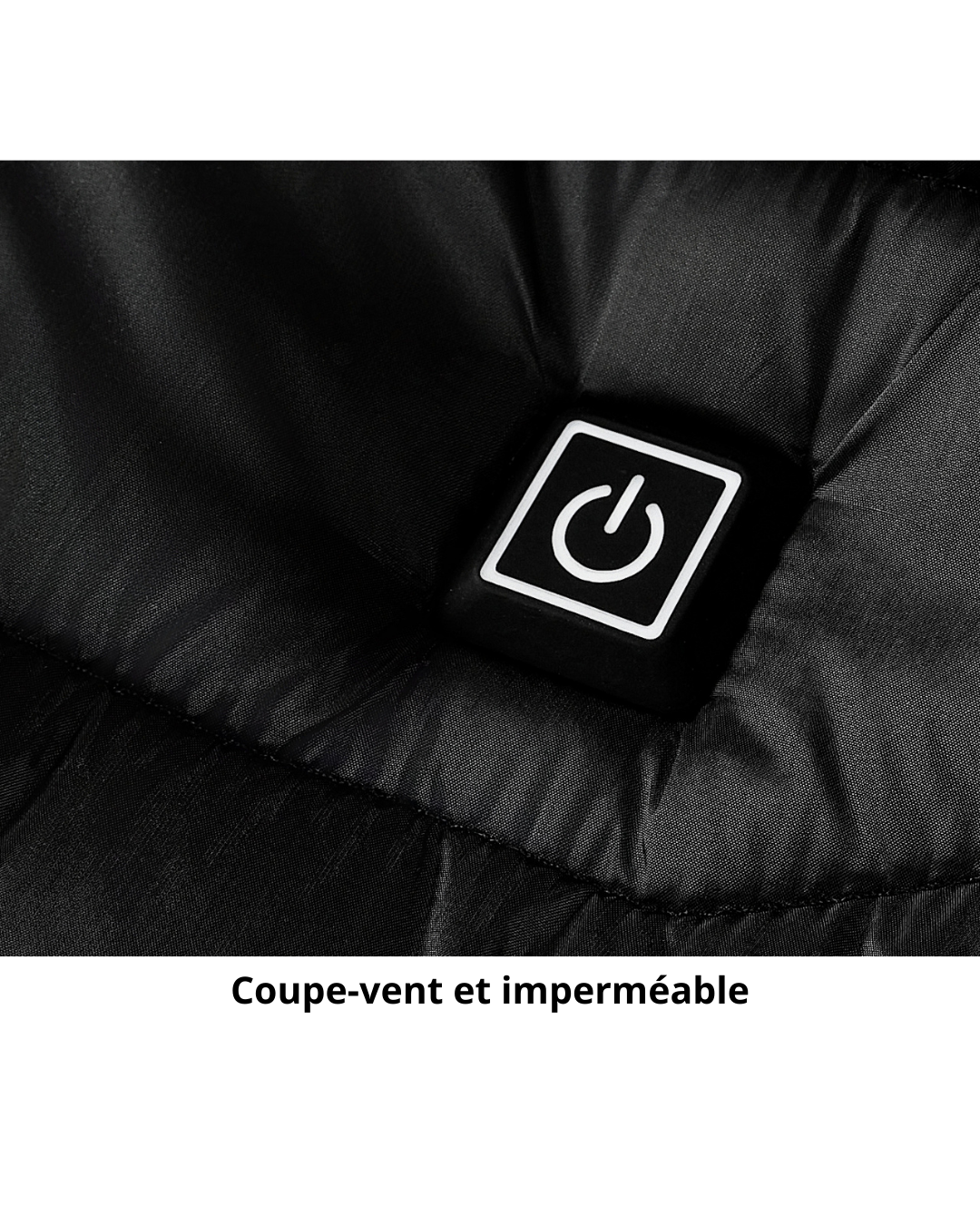 Doudoune chauffante, manteau chauffant électrique, capuche isolée, coupe-vent