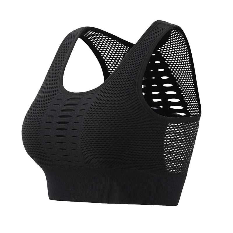 Soutien-gorge de sport sexy et respirant en maille pour femme