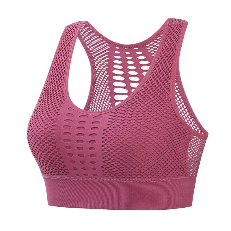 Soutien-gorge de sport sexy et respirant en maille pour femme