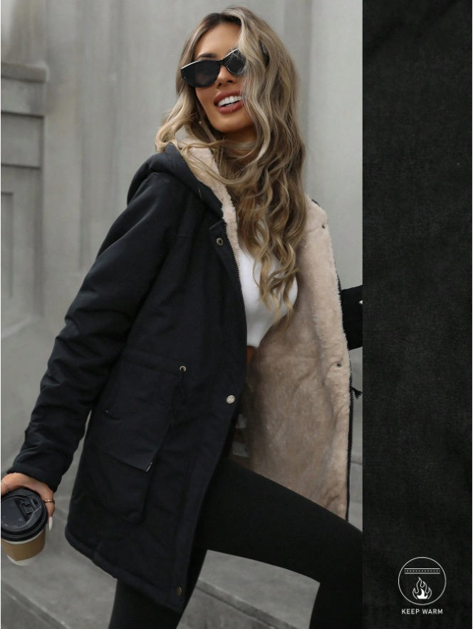 Veste à capuche zippée, ample et décontractée, polyvalente