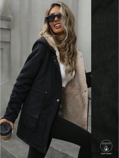 Veste à capuche zippée, ample et décontractée, polyvalente