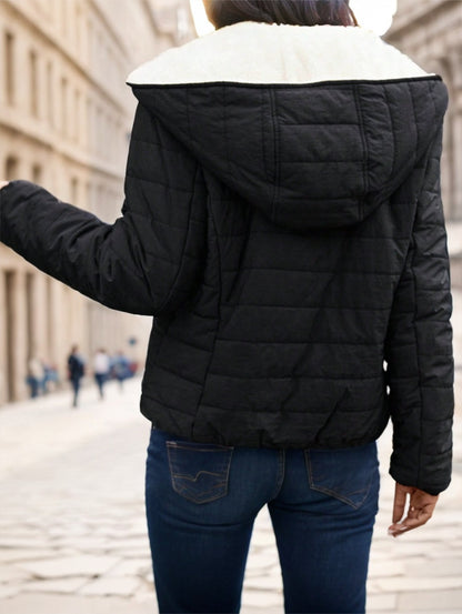 Manteau court matelassé hiver décontracté style streetwear léger et chaud pour femme