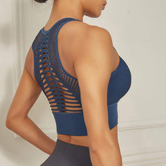 Soutien-gorge de sport sexy et respirant en maille pour femme