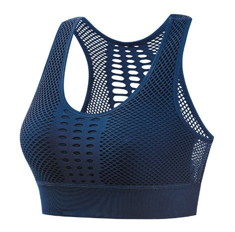 Soutien-gorge de sport sexy et respirant en maille pour femme