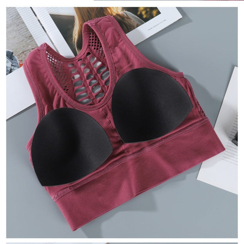Soutien-gorge de sport sexy et respirant en maille pour femme