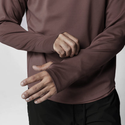 Veste de sport homme à demi-zip et capuche, coupe ample, idéale pour le printemps, l'automne et l'hiver.