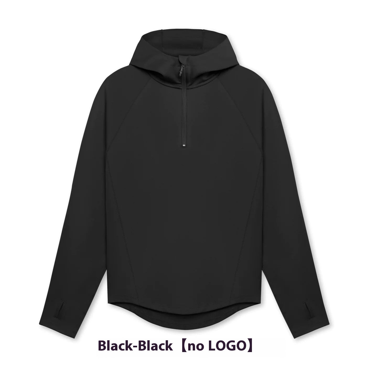 Veste de sport homme à demi-zip et capuche, coupe ample, idéale pour le printemps, l'automne et l'hiver.