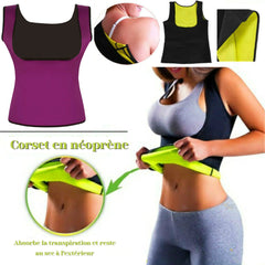 Corset gainant en néoprène pour femme, gaine amincissante, effet push-up !